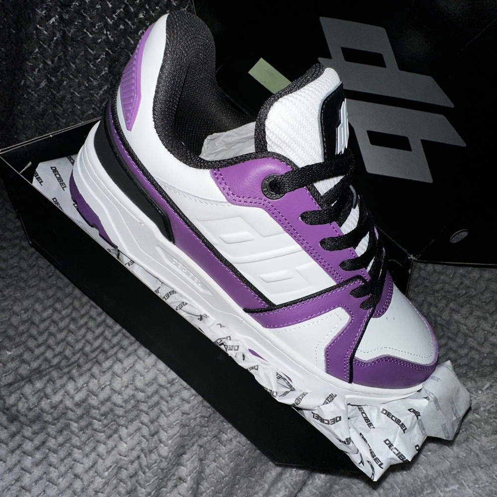 Purple and White Sneakers